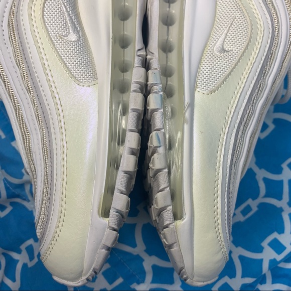 Nike Air max 97 Women’s size 7.5 triple white vast grey wmns running shoes rare - Picture 7 of 11